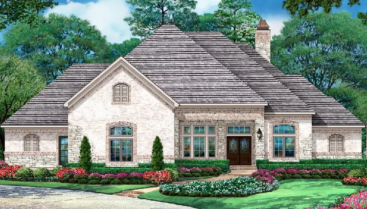image of french country house plan 7831